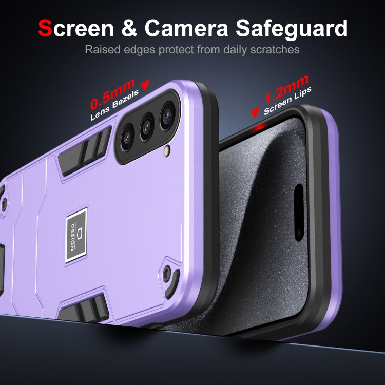 For Samsung Galaxy S23+ 5G 2 in 1 Shockproof Phone Case(Purple) - HoMEdemic™ 