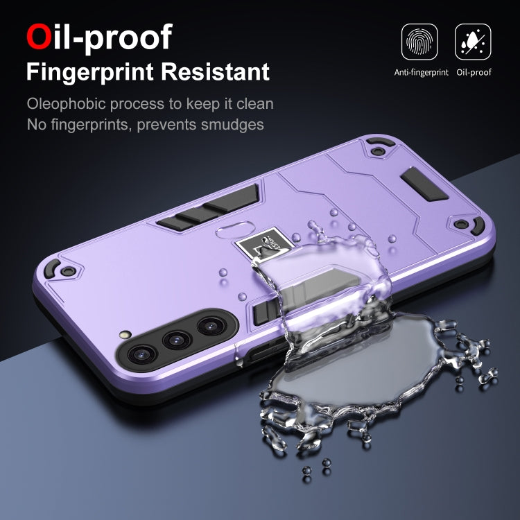 For Samsung Galaxy S23+ 5G 2 in 1 Shockproof Phone Case(Purple) - HoMEdemic™ 