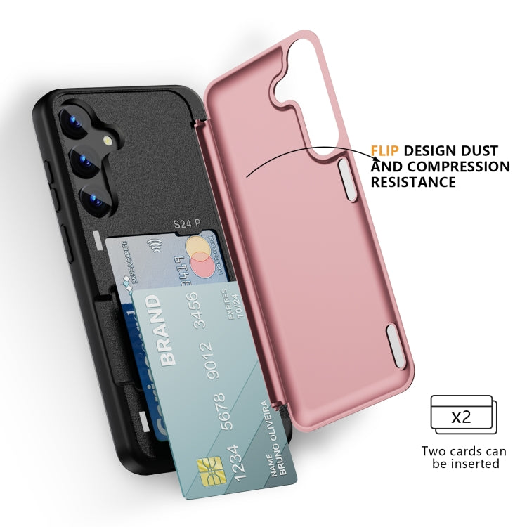 For Samsung Galaxy S23+ 5G 3 in 1 Flip Holder Phone Case(Pink) - HoMEdemic™ 