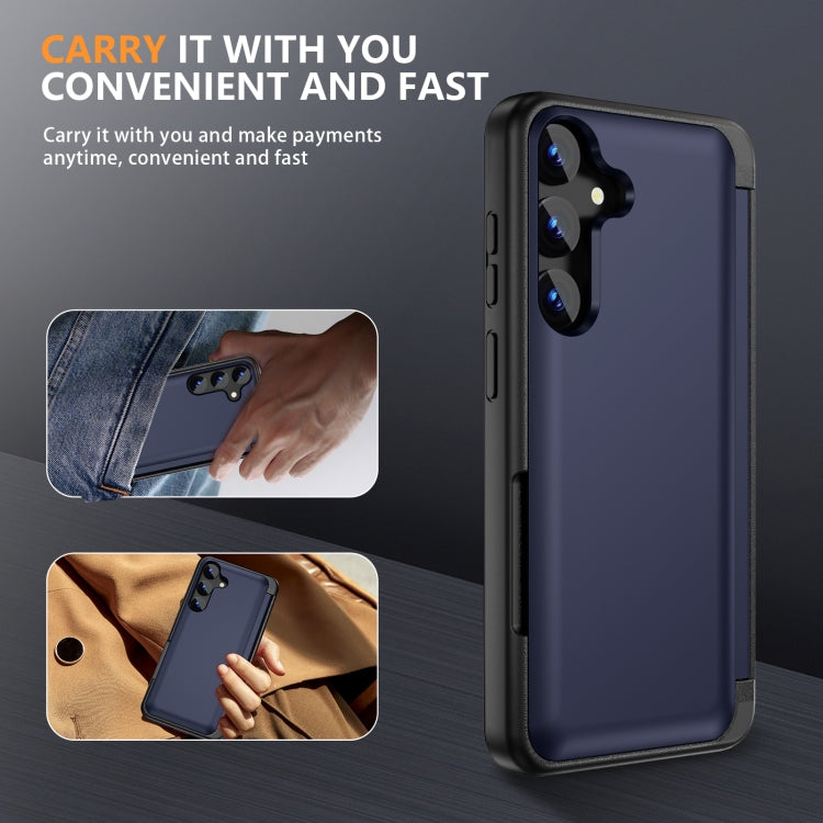 For Samsung Galaxy S23+ 5G 3 in 1 Flip Holder Phone Case(Royal Blue) - HoMEdemic™ 