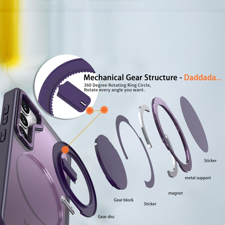 For Samsung Galaxy S23+ 5G 360-degree Rotating MagSafe Magnetic Holder Phone Case(Purple) - HoMEdemic™ 