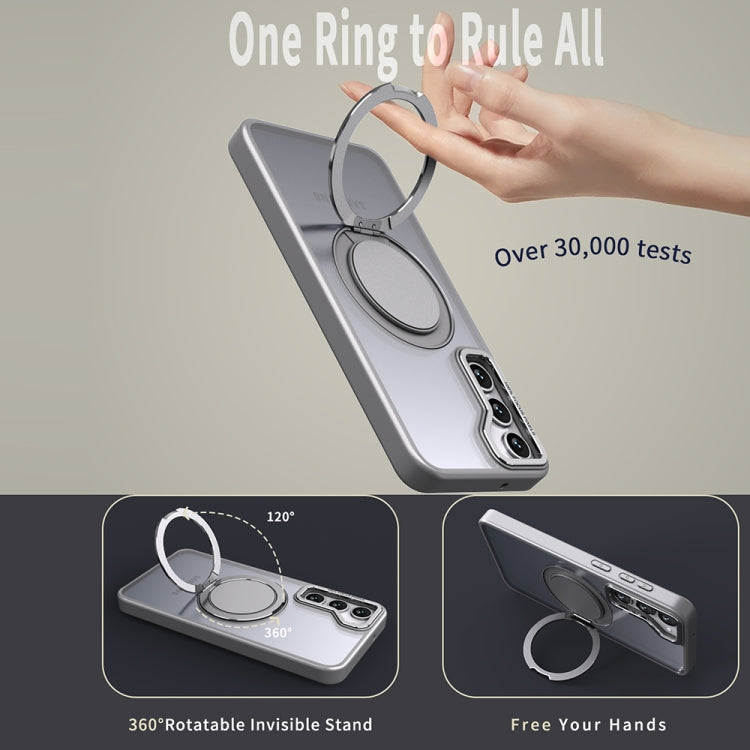 For Samsung Galaxy S23+ 5G 360-degree Rotating MagSafe Magnetic Holder Phone Case(Titanium Grey) - HoMEdemic™ 