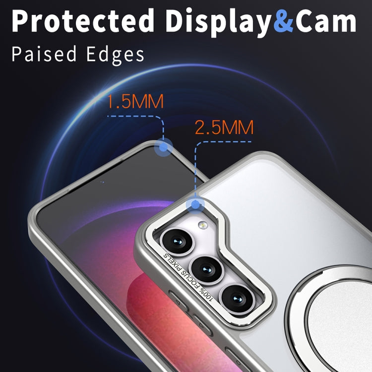 For Samsung Galaxy S23+ 5G 360-degree Rotating MagSafe Magnetic Holder Phone Case(Titanium Grey) - HoMEdemic™ 