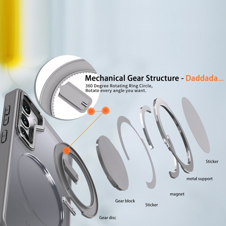 For Samsung Galaxy S23+ 5G 360-degree Rotating MagSafe Magnetic Holder Phone Case(Titanium Grey) - HoMEdemic™ 