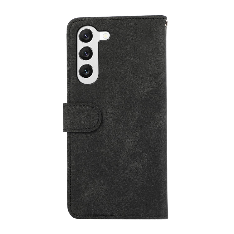 For Samsung Galaxy S23+ 5G ABEEL Color Block Magnetic RFID Leather Phone Case(Black-Green) - HoMEdemic™ 