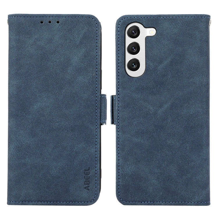 For Samsung Galaxy S23+ 5G ABEEL Frosted Magnetic RFID Leather Phone Case(Blue) - HoMEdemic™ 