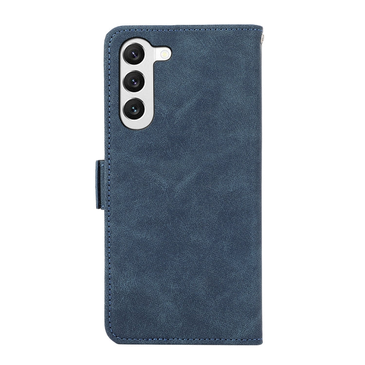 For Samsung Galaxy S23+ 5G ABEEL Frosted Magnetic RFID Leather Phone Case(Blue) - HoMEdemic™ 