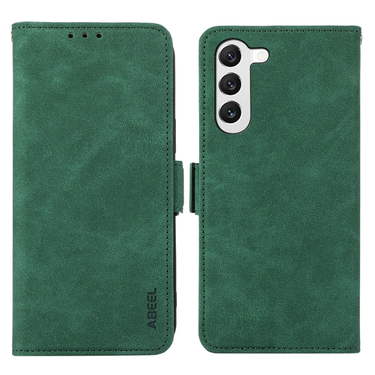 For Samsung Galaxy S23+ 5G ABEEL Frosted Magnetic RFID Leather Phone Case(Green) - HoMEdemic™ 