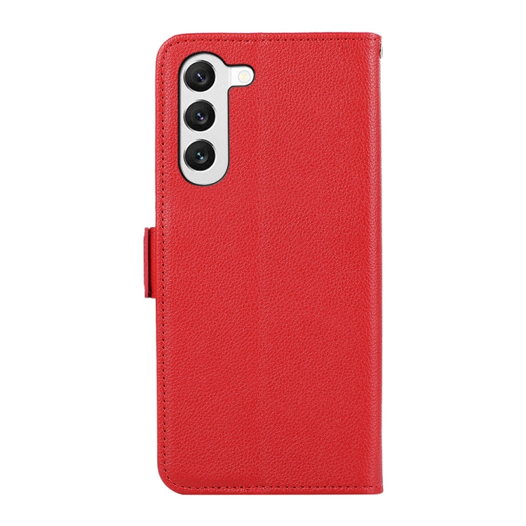 For Samsung Galaxy S23+ 5G ABEEL Side-Magnetic Litchi Pattern Leather RFID Phone Case(Red) - HoMEdemic™ 