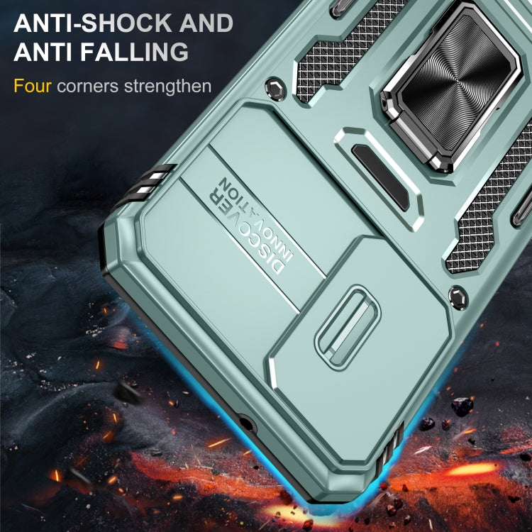 For Samsung Galaxy S23+ 5G Armor PC + TPU Camera Shield Phone Case(Alpine Green) - HoMEdemic™ 