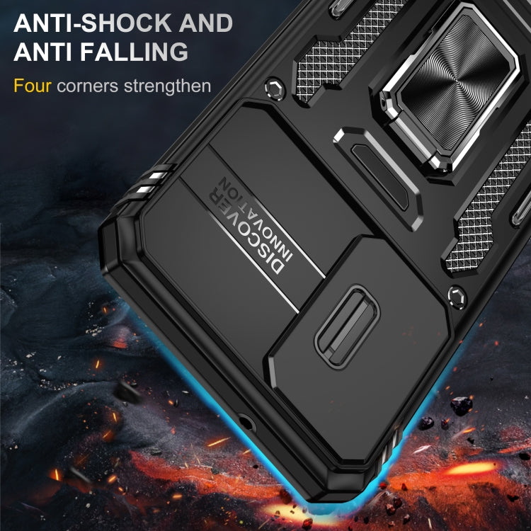 For Samsung Galaxy S23+ 5G Armor PC + TPU Camera Shield Phone Case(Black) - HoMEdemic™ 