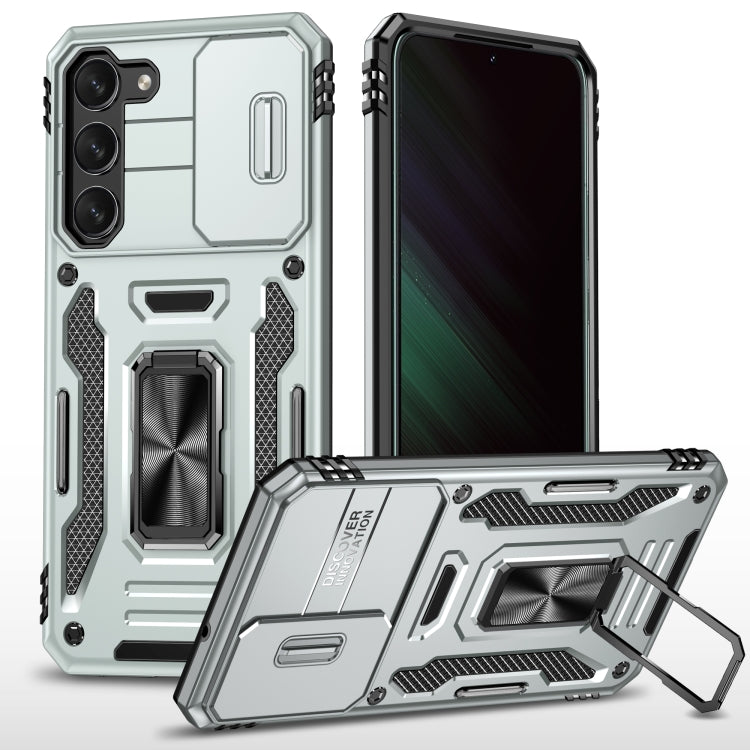 For Samsung Galaxy S23+ 5G Armor PC + TPU Camera Shield Phone Case(Grey) - HoMEdemic™ 