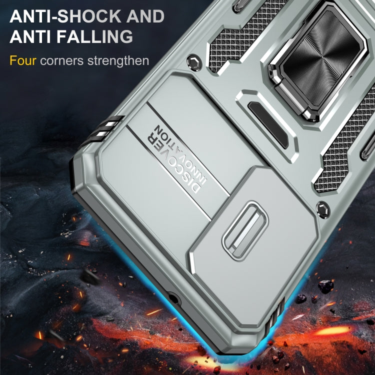 For Samsung Galaxy S23+ 5G Armor PC + TPU Camera Shield Phone Case(Grey) - HoMEdemic™ 