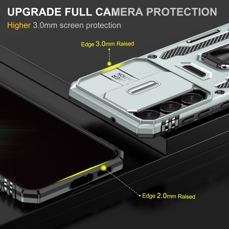 For Samsung Galaxy S23+ 5G Armor PC + TPU Camera Shield Phone Case(Grey) - HoMEdemic™ 