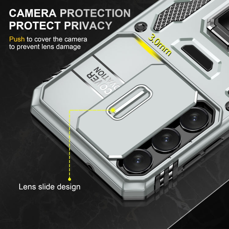 For Samsung Galaxy S23+ 5G Armor PC + TPU Camera Shield Phone Case(Grey) - HoMEdemic™ 