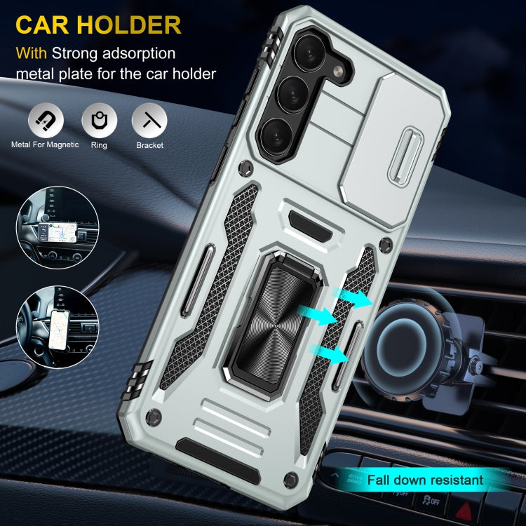 For Samsung Galaxy S23+ 5G Armor PC + TPU Camera Shield Phone Case(Grey) - HoMEdemic™ 