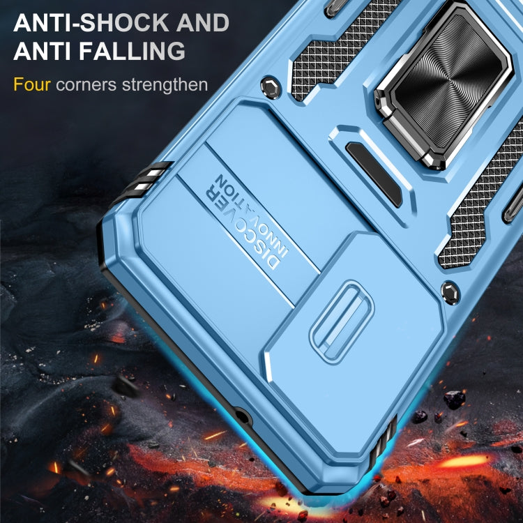 For Samsung Galaxy S23+ 5G Armor PC + TPU Camera Shield Phone Case(Light Blue) - HoMEdemic™ 