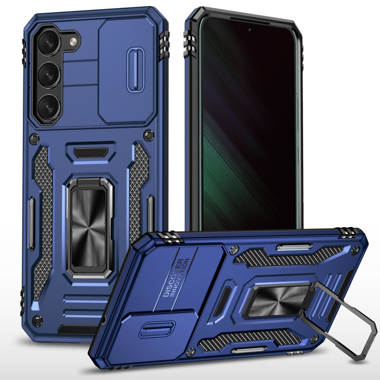 For Samsung Galaxy S23+ 5G Armor PC + TPU Camera Shield Phone Case(Navy Blue) - HoMEdemic™ 