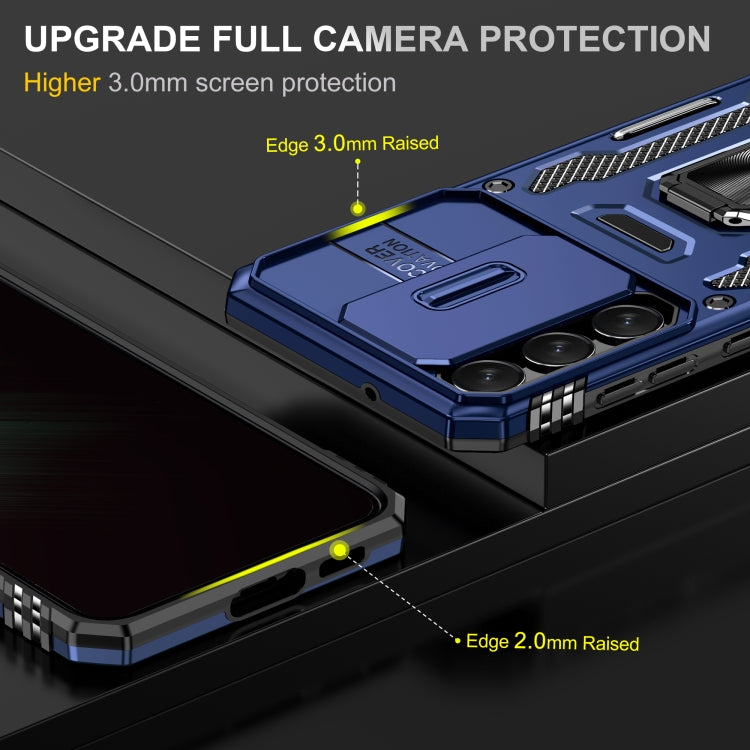 For Samsung Galaxy S23+ 5G Armor PC + TPU Camera Shield Phone Case(Navy Blue) - HoMEdemic™ 