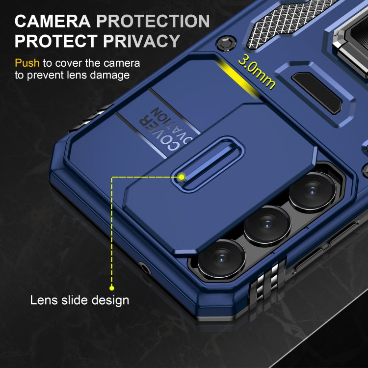 For Samsung Galaxy S23+ 5G Armor PC + TPU Camera Shield Phone Case(Navy Blue) - HoMEdemic™ 