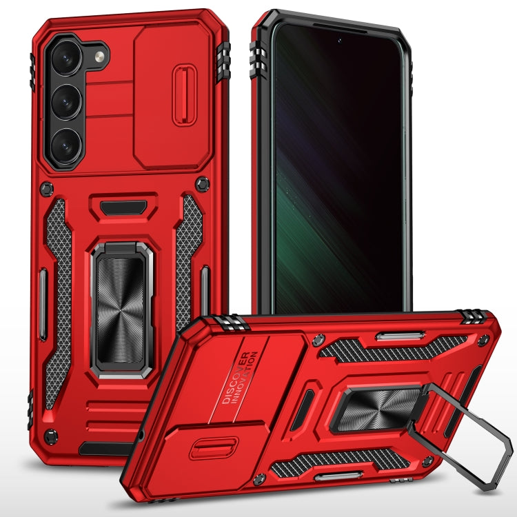 For Samsung Galaxy S23+ 5G Armor PC + TPU Camera Shield Phone Case(Red) - HoMEdemic™ 