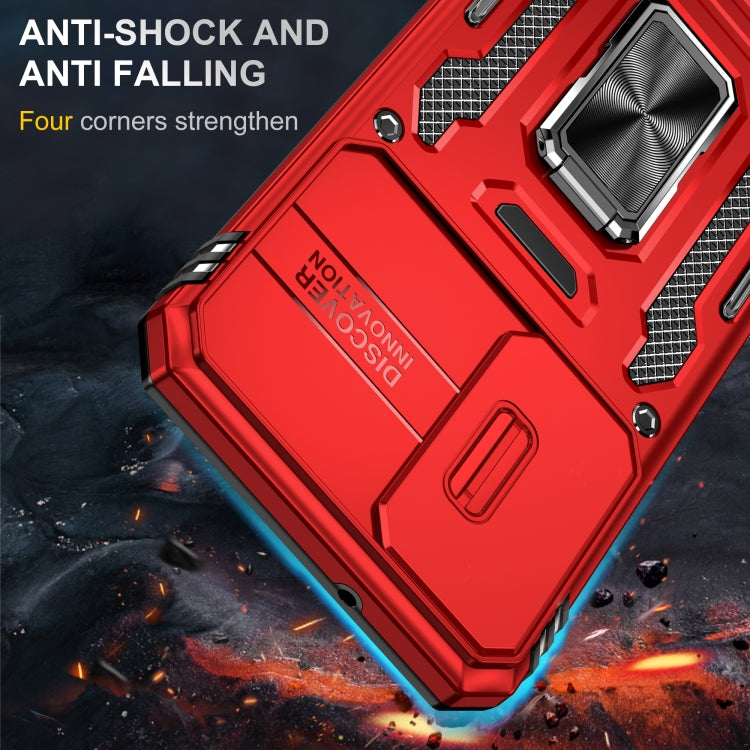 For Samsung Galaxy S23+ 5G Armor PC + TPU Camera Shield Phone Case(Red) - HoMEdemic™ 