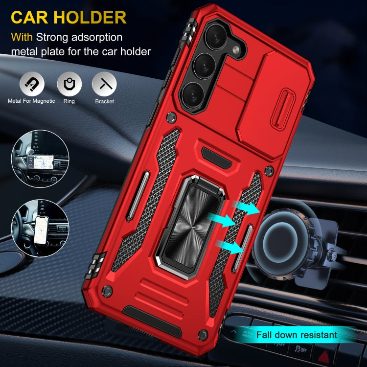 For Samsung Galaxy S23+ 5G Armor PC + TPU Camera Shield Phone Case(Red) - HoMEdemic™ 