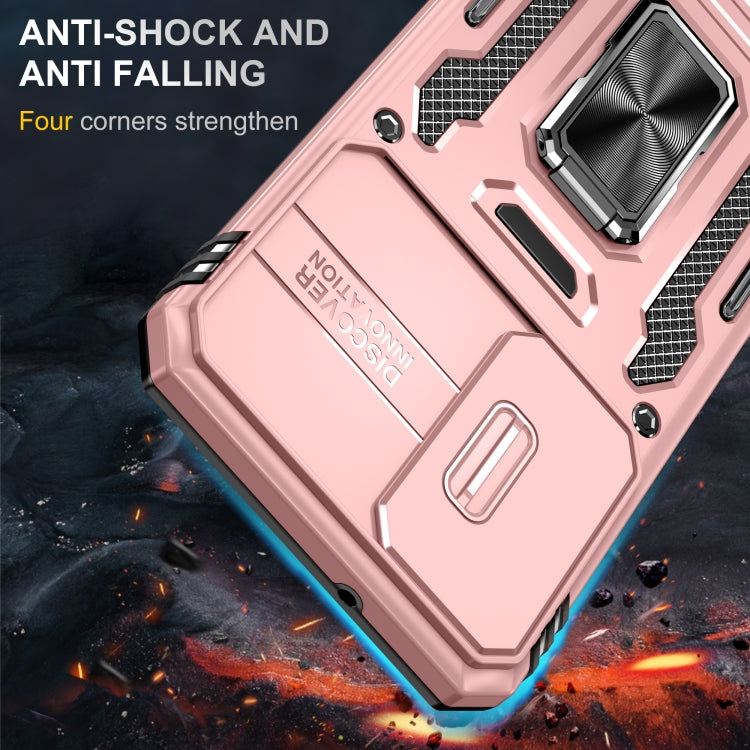 For Samsung Galaxy S23+ 5G Armor PC + TPU Camera Shield Phone Case(Rose Gold) - HoMEdemic™ 