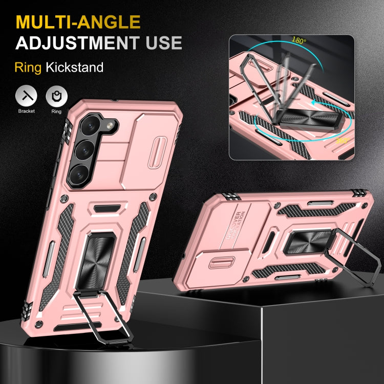 For Samsung Galaxy S23+ 5G Armor PC + TPU Camera Shield Phone Case(Rose Gold) - HoMEdemic™ 