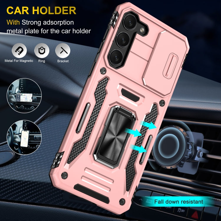 For Samsung Galaxy S23+ 5G Armor PC + TPU Camera Shield Phone Case(Rose Gold) - HoMEdemic™ 