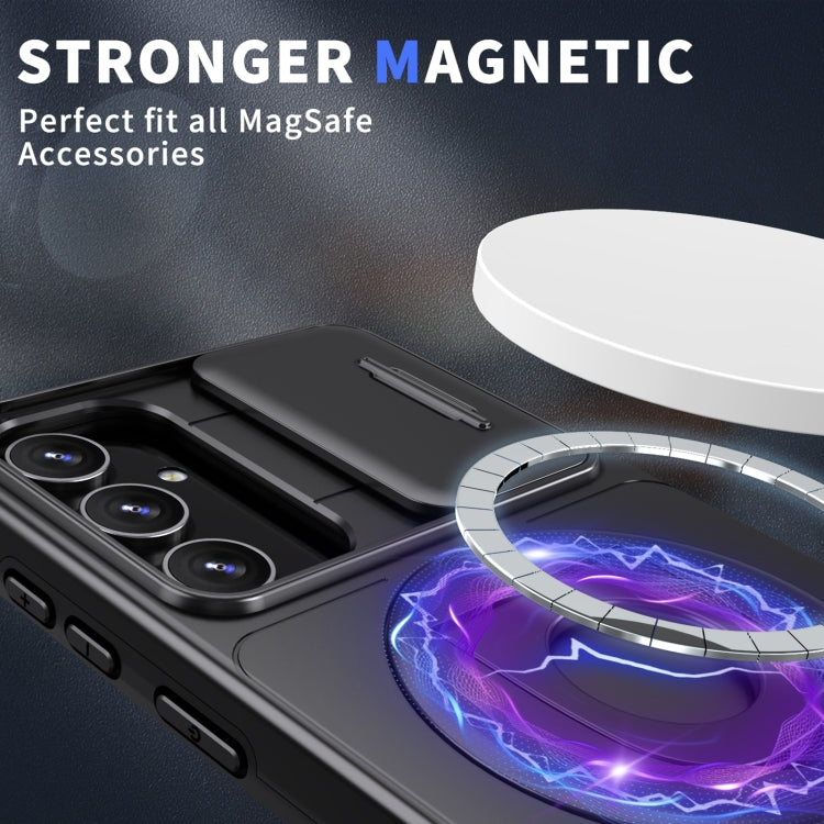 For Samsung Galaxy S23+ 5G Camshield MagSafe Ring Holder Armor Phone Case(Black) - HoMEdemic™ 