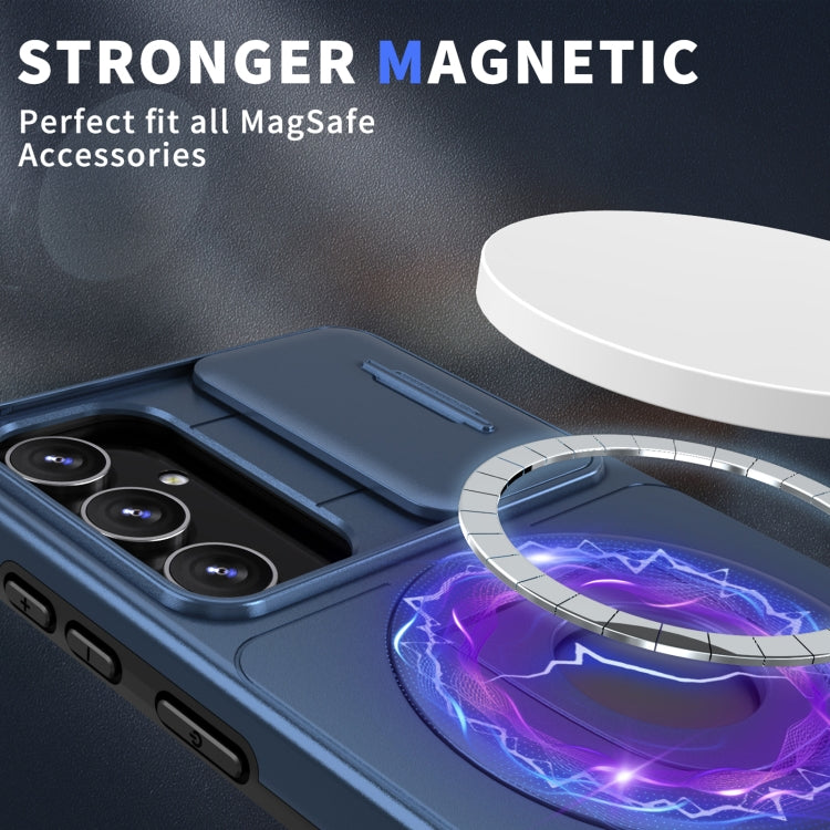 For Samsung Galaxy S23+ 5G Camshield MagSafe Ring Holder Armor Phone Case(Blue) - HoMEdemic™ 