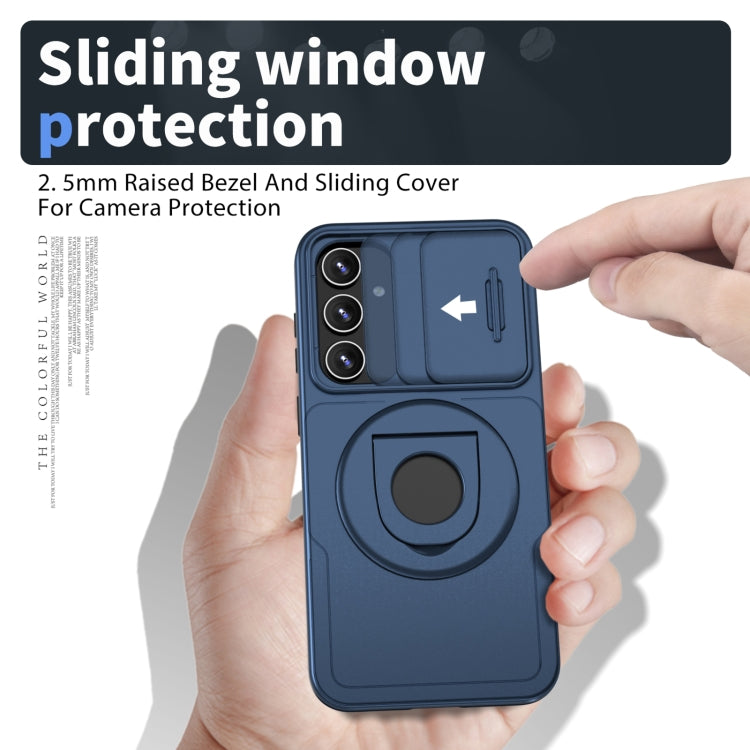 For Samsung Galaxy S23+ 5G Camshield MagSafe Ring Holder Armor Phone Case(Blue) - HoMEdemic™ 