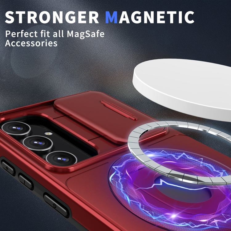 For Samsung Galaxy S23+ 5G Camshield MagSafe Ring Holder Armor Phone Case(Red) - HoMEdemic™ 