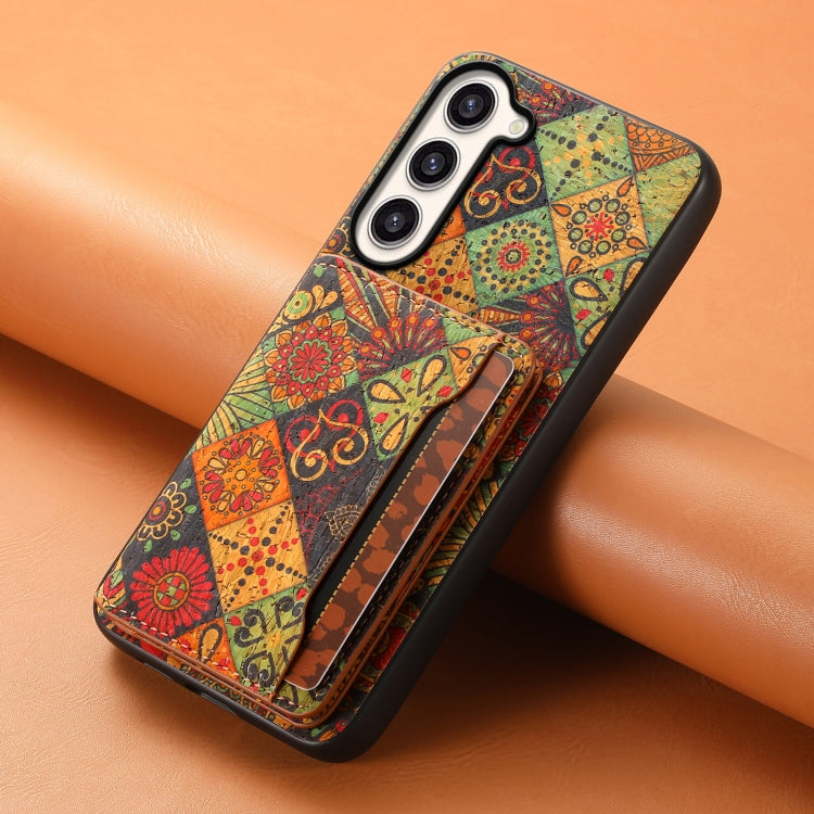 For Samsung Galaxy S23+ 5G Card Slot Holder Phone Case(Autumn Yellow) - HoMEdemic™ 