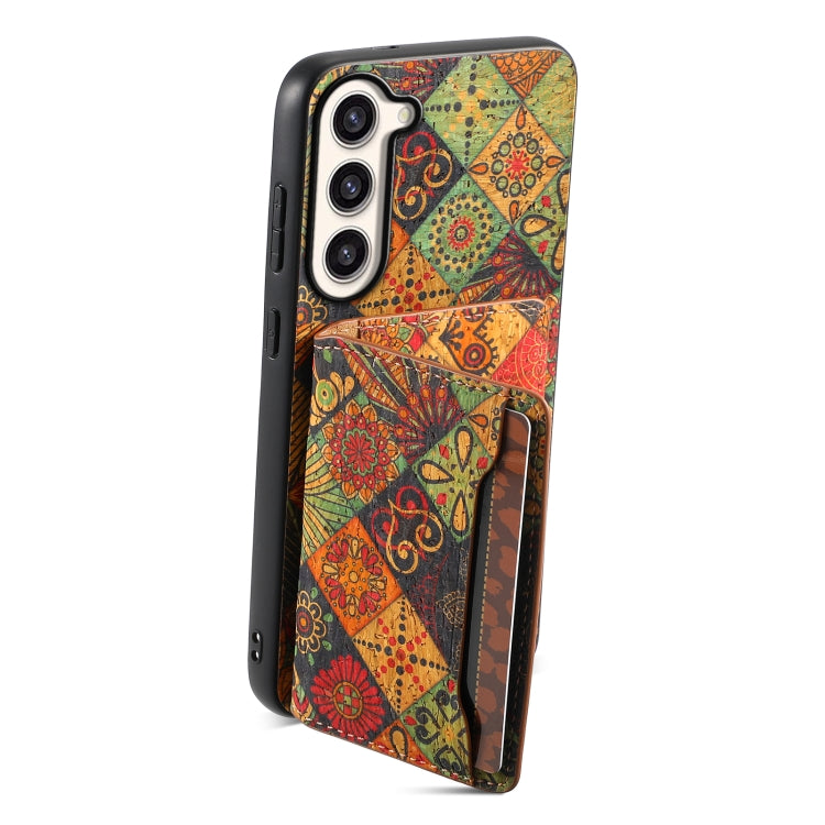 For Samsung Galaxy S23+ 5G Card Slot Holder Phone Case(Autumn Yellow) - HoMEdemic™ 