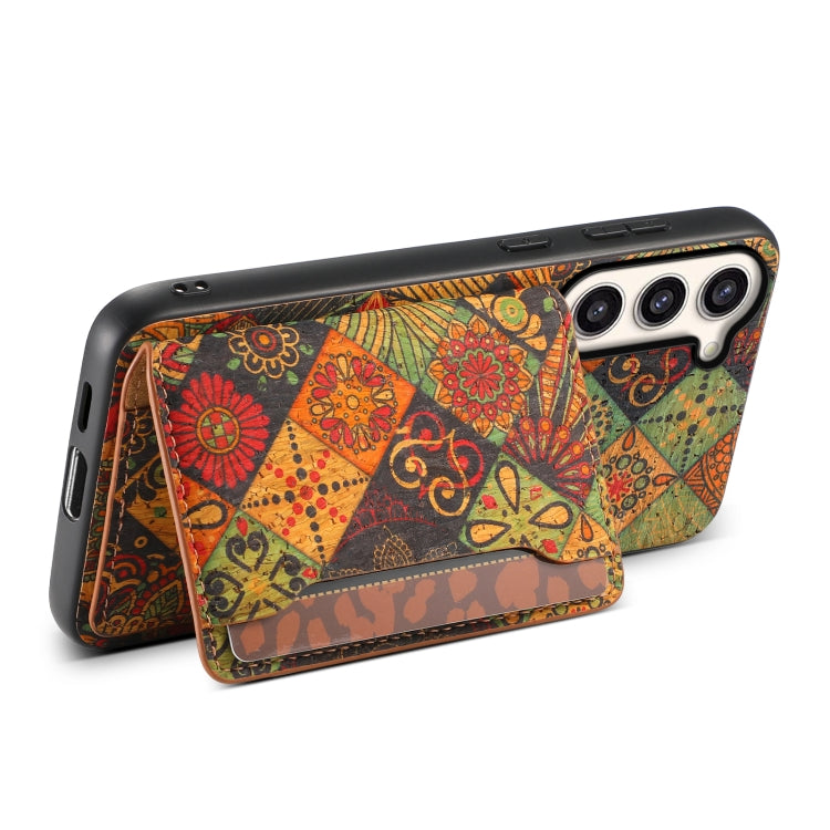For Samsung Galaxy S23+ 5G Card Slot Holder Phone Case(Autumn Yellow) - HoMEdemic™ 