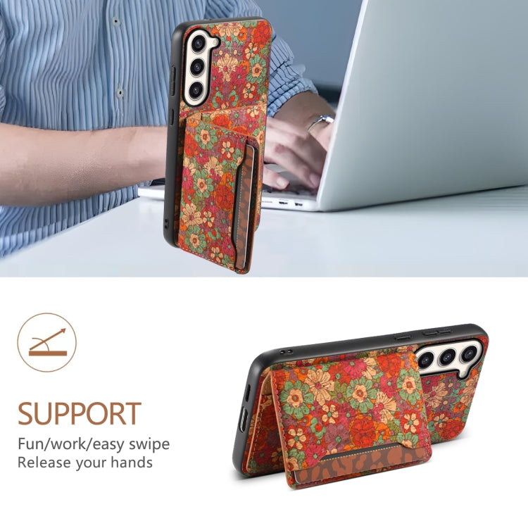 For Samsung Galaxy S23+ 5G Card Slot Holder Phone Case(Summer Red) - HoMEdemic™ 
