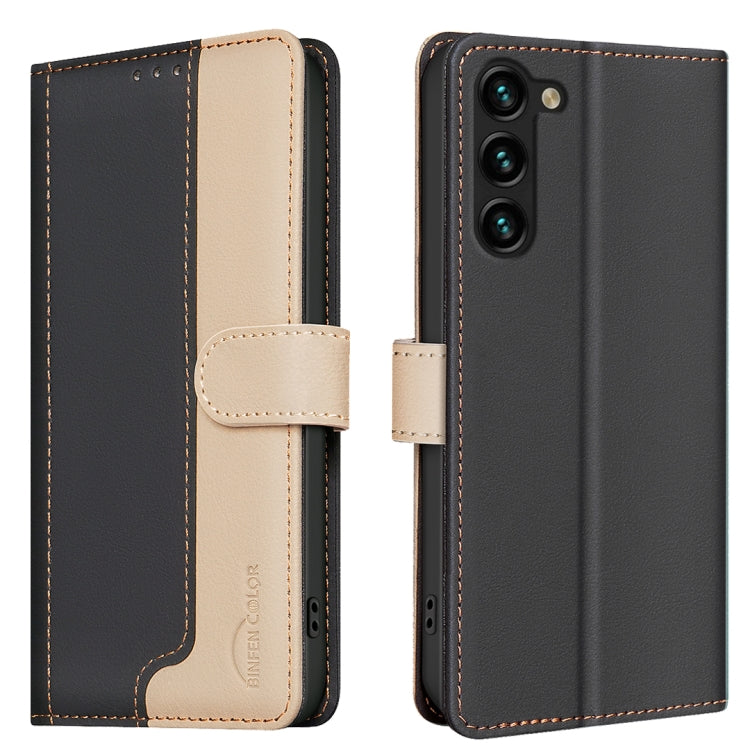 For Samsung Galaxy S23+ 5G Color Matching RFID Anti-theft Leather Phone Case(Black) - HoMEdemic™ 