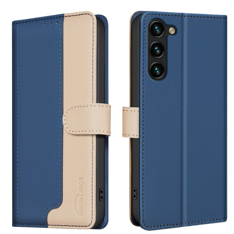 For Samsung Galaxy S23+ 5G Color Matching RFID Anti-theft Leather Phone Case(Blue) - HoMEdemic™ 