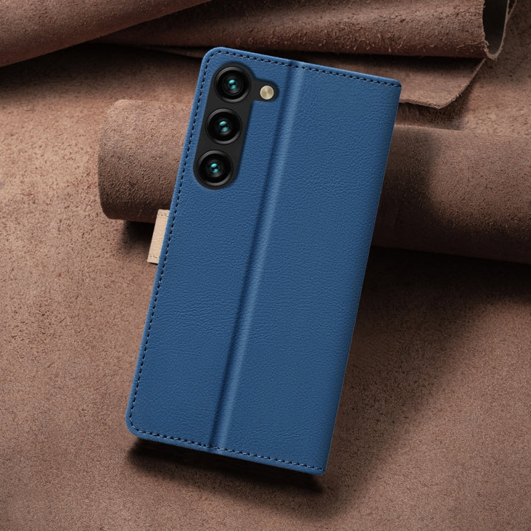 For Samsung Galaxy S23+ 5G Color Matching RFID Anti-theft Leather Phone Case(Blue) - HoMEdemic™ 