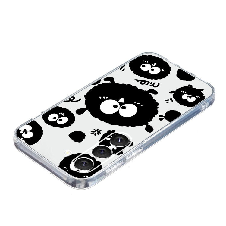 For Samsung Galaxy S23+ 5G Colored Drawing Pattern Transparent TPU Phone Case(Black Eye) - HoMEdemic™ 