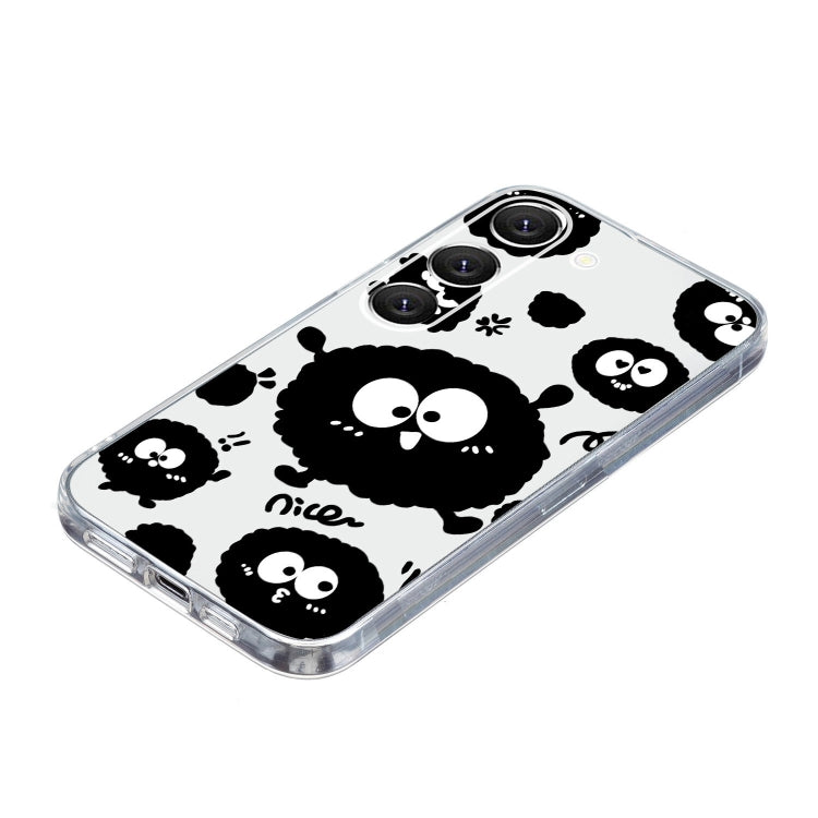 For Samsung Galaxy S23+ 5G Colored Drawing Pattern Transparent TPU Phone Case(Black Eye) - HoMEdemic™ 
