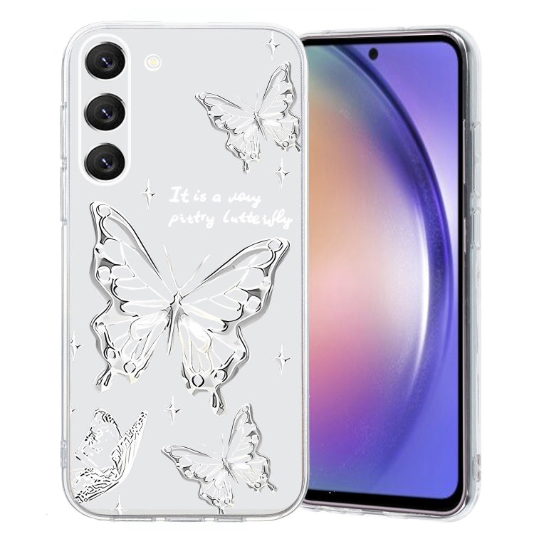 For Samsung Galaxy S23+ 5G Colored Drawing Pattern Transparent TPU Phone Case(Butterflies) - HoMEdemic™ 