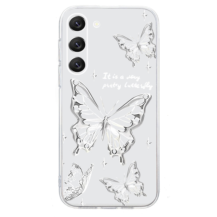 For Samsung Galaxy S23+ 5G Colored Drawing Pattern Transparent TPU Phone Case(Butterflies) - HoMEdemic™ 