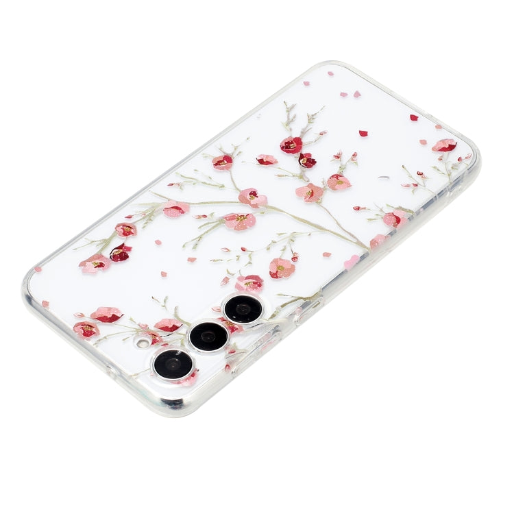 For Samsung Galaxy S23+ 5G Colorful Painting Pattern TPU Phone Case(Red Flowers) - HoMEdemic™ 