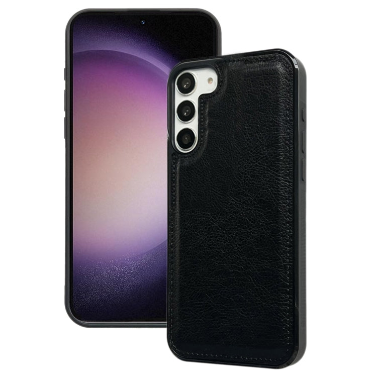 For Samsung Galaxy S23+ 5G Cowhide Texture Back Cover Phone Case(Black) - HoMEdemic™ 