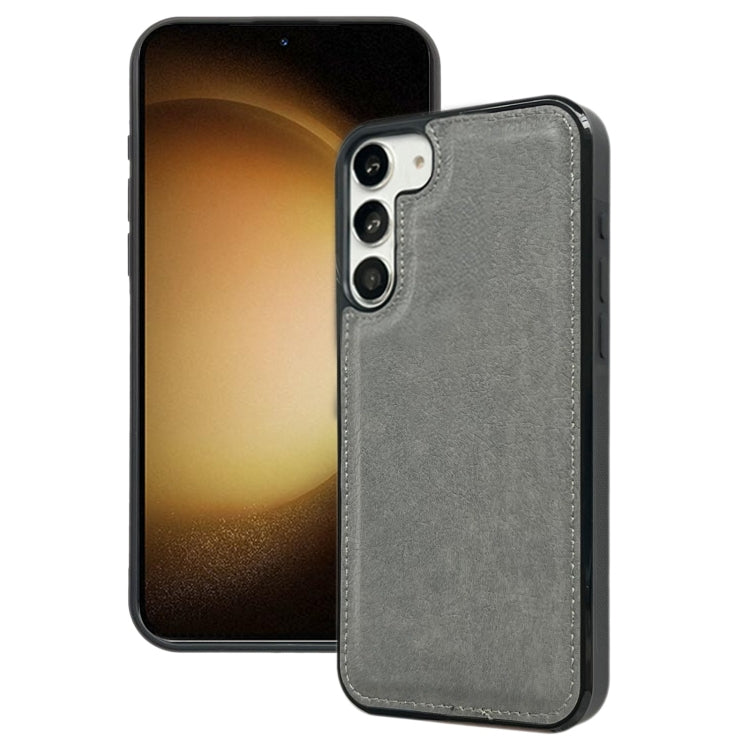 For Samsung Galaxy S23+ 5G Cowhide Texture Back Cover Phone Case(Grey) - HoMEdemic™ 