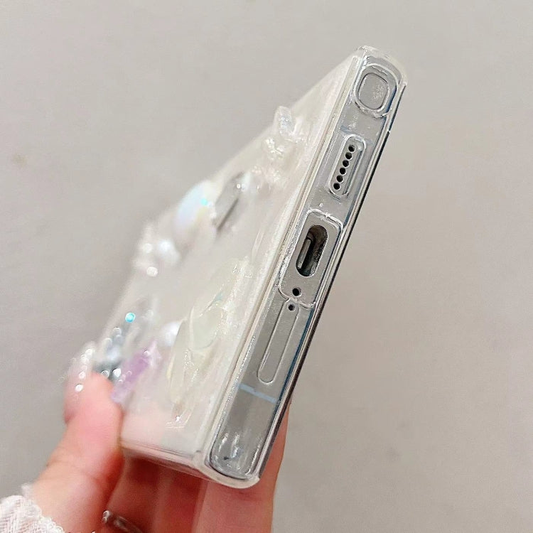For Samsung Galaxy S23+ 5G Cream Gum Decoden TPU Phone Case(Butterfly) - HoMEdemic™ 