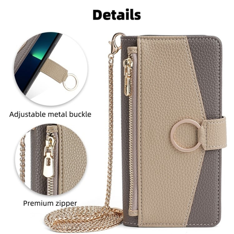 For Samsung Galaxy S23+ 5G Crossbody Litchi Texture Leather Phone Case(Grey) - HoMEdemic™ 
